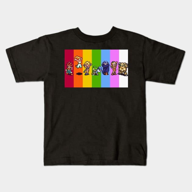 Chrono Colors Kids T-Shirt by TheWellRedMage